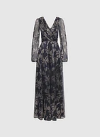 Foiled Floral Dress