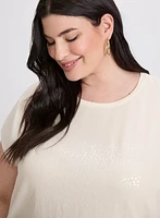 Matte Sequin Embellished Top