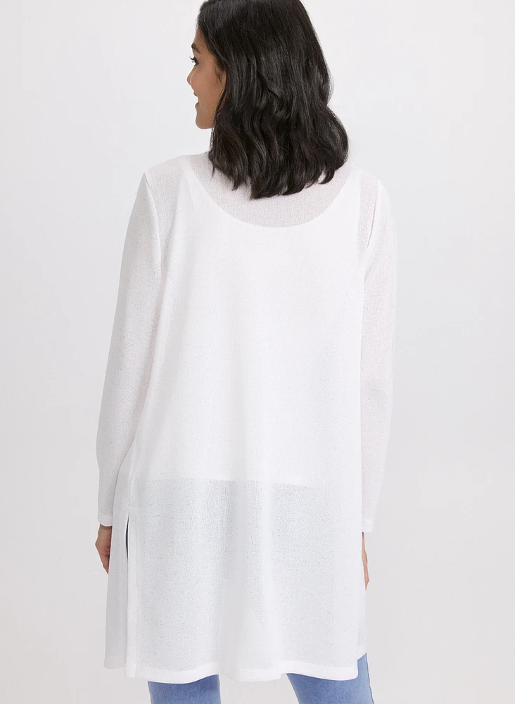 Cardigan ouvert à l'avant