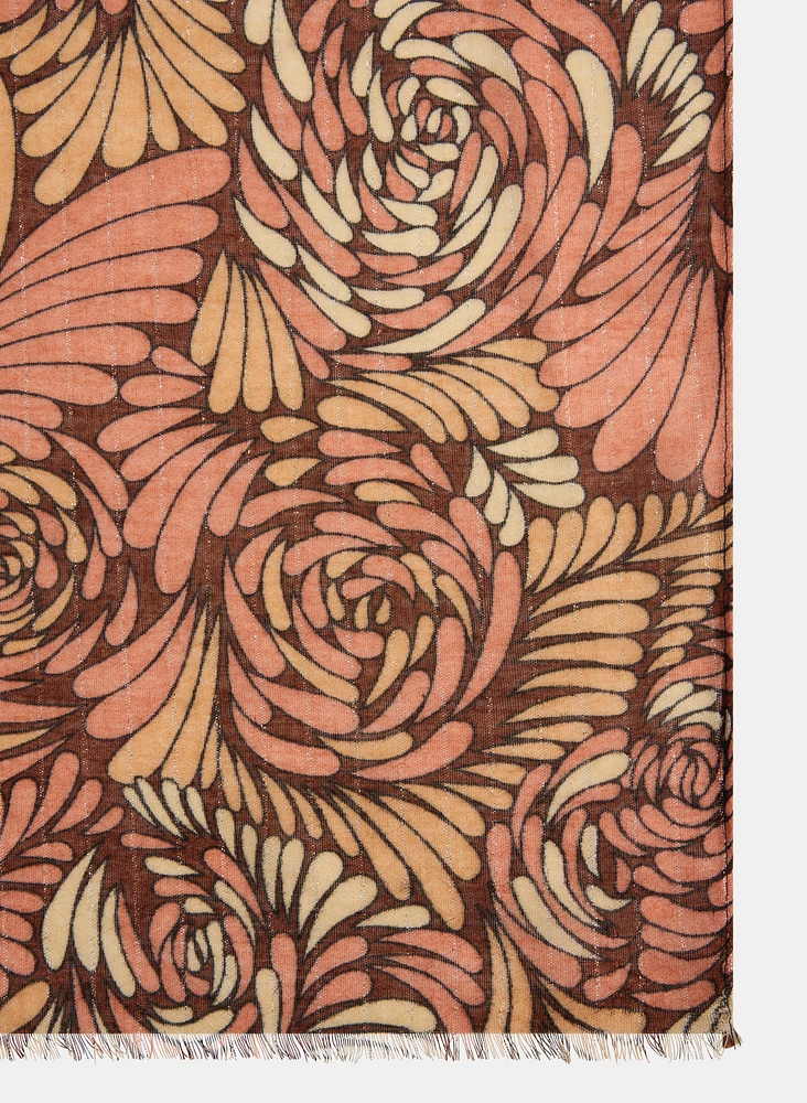 Rose Print Scarf