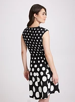 Gradient Polka Dot Dress