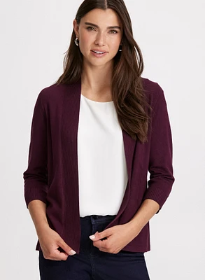 Cardigan en tricot pointelle