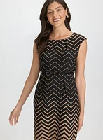 Zigzag Print Dress