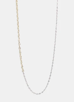 Two-Tone Chain Necklace