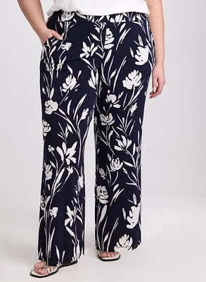 Pantalon floral à enfiler