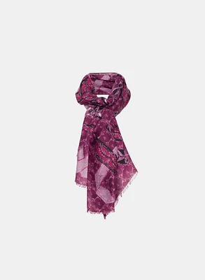 Abstract Print Oblong Scarf