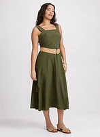 Square Neck Midi Dress