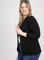 Short Open Front Cardigan