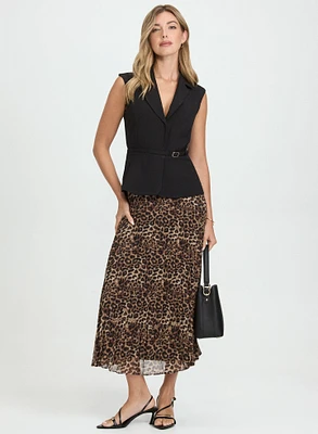Leopard Print Blazer Dress
