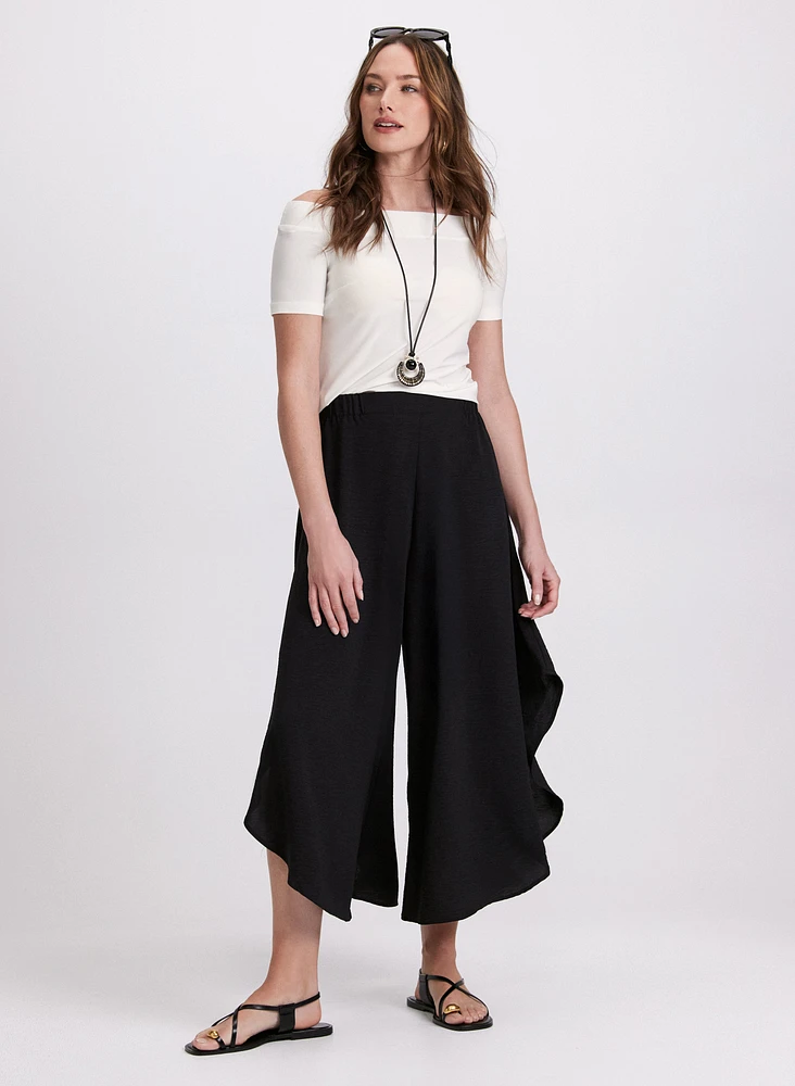 Draped Culotte Pants