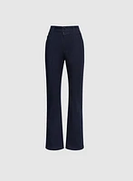 Flared Pintuck Jeans