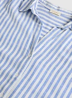 Blouse boutonnée à rayures