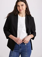 Twill Collarless Jacket