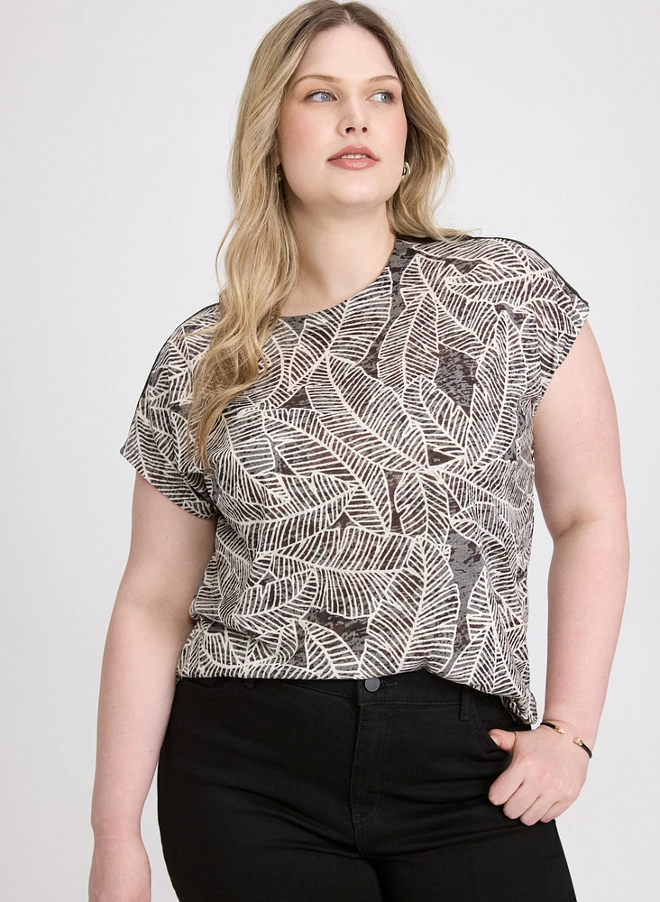 Leaf Print T-Shirt