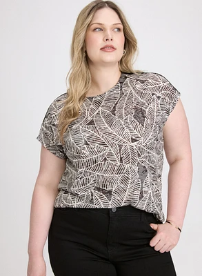 Leaf Print T-Shirt