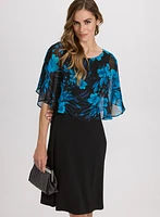Floral Capelet Dress