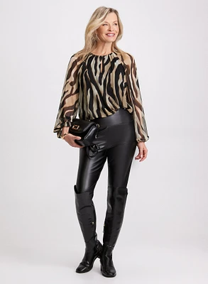 Zebra Print Blouse