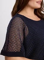 Short Sleeve Crochet Top