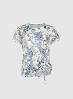 T-shirt à motif paisley