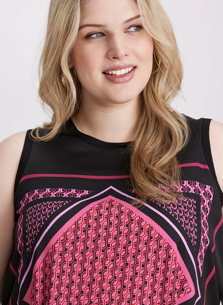 Geometric Print Top