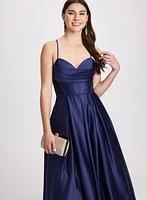 Satin Corset Ballgown Dress