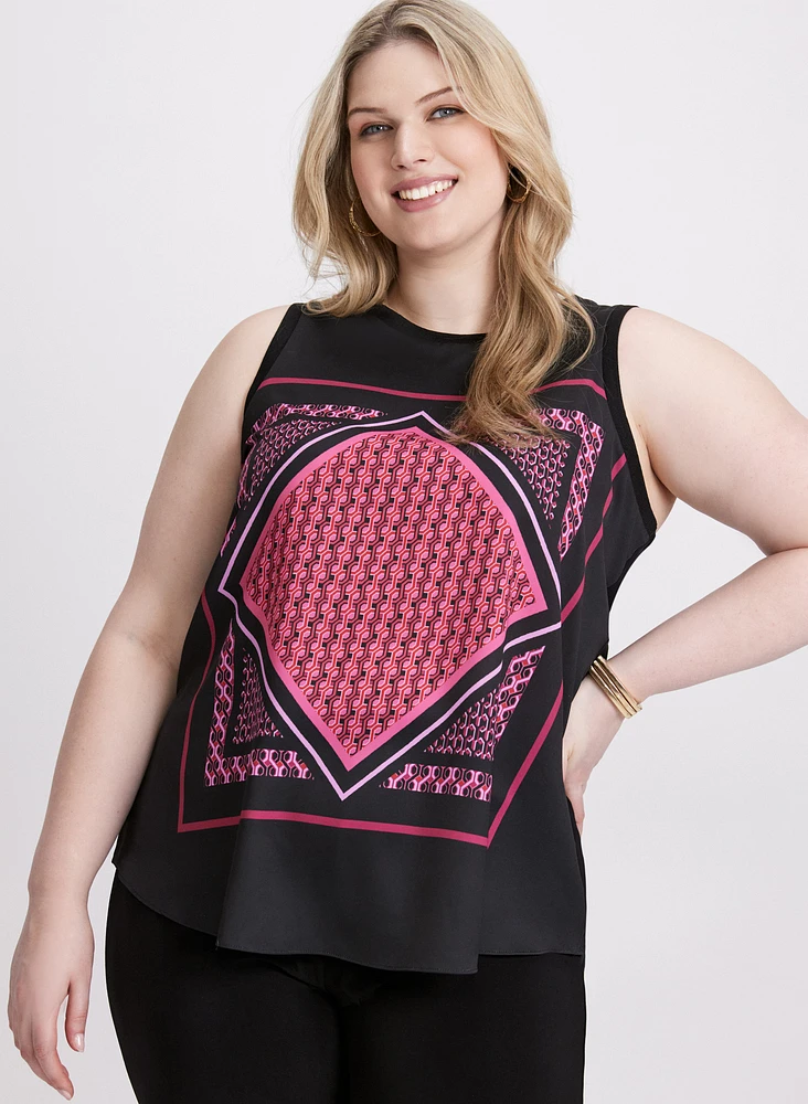 Geometric Print Top