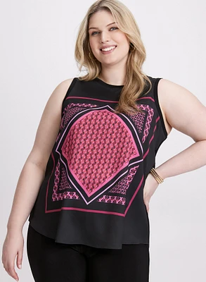 Geometric Print Top