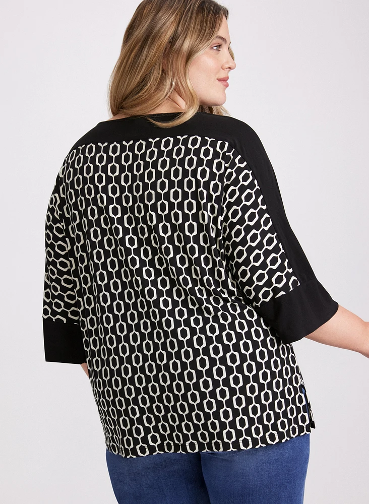 Chain Link Print Top