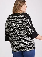 Chain Link Print Top