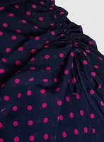 Robe en chiffon à pois