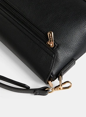 Metallic Detail Cross-Body Bag