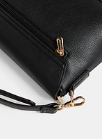 Metallic Detail Cross-Body Bag