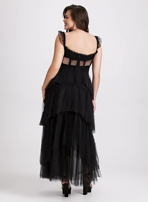 Tiered Corset-Style Dress