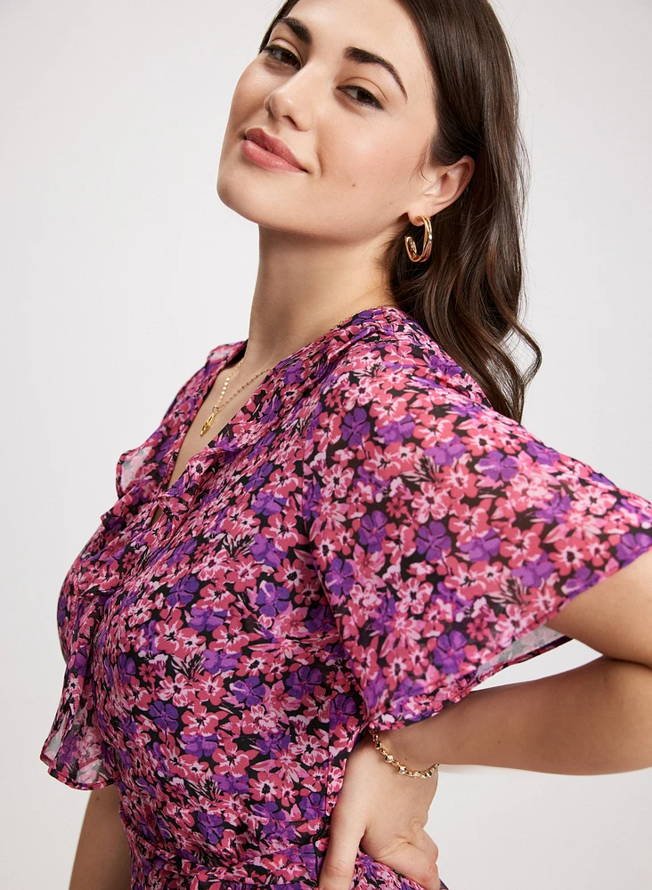 Floral Chiffon Dress
