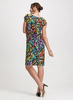 Robe effet portefeuille à motif abstrait