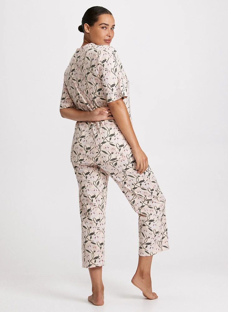 Mixed Print Pyjama Set