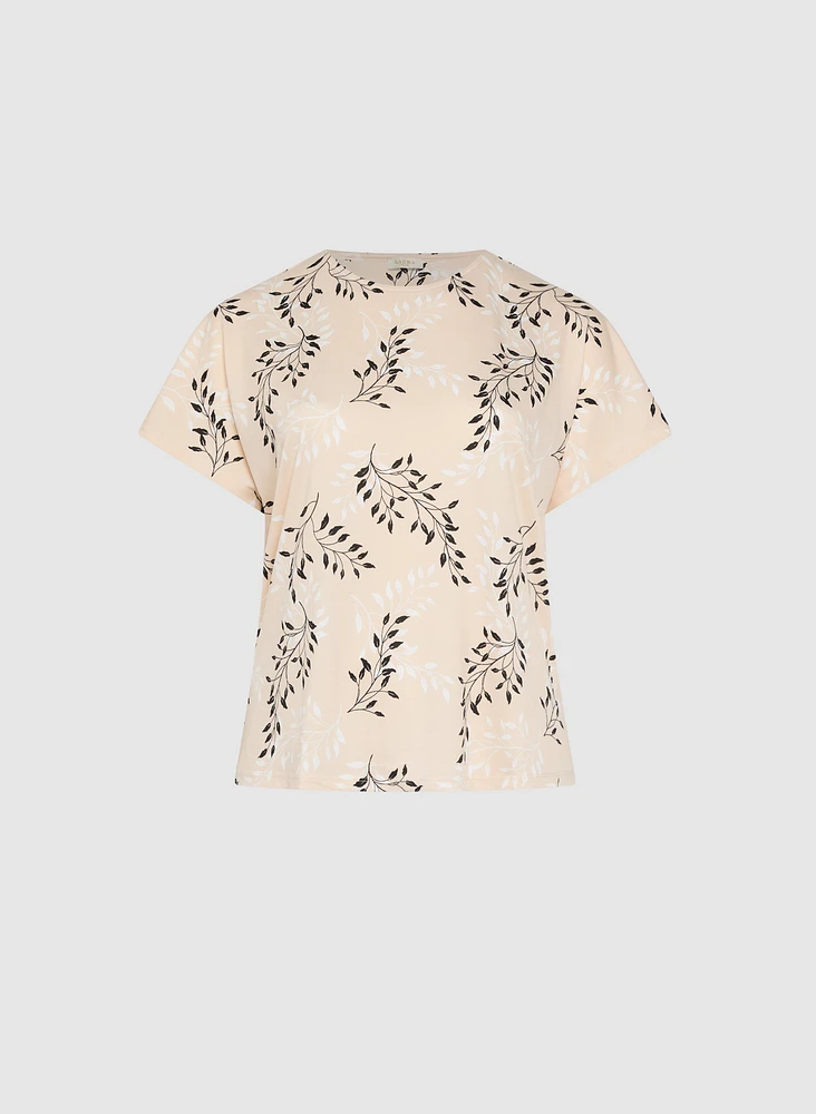 Floral Drop Shoulder Top