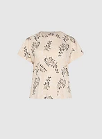 Floral Drop Shoulder Top