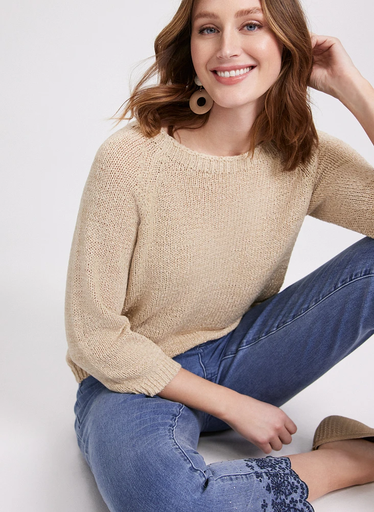 Open Knit Sweater