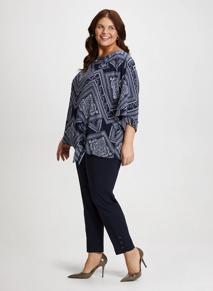 Pull-On Slim-Leg Pants