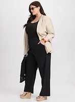 Olivia Stretch-Linen Wide-Leg Pants