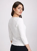 Textured Knit Top