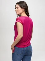 T-Shirt With Satin & Drawstring
