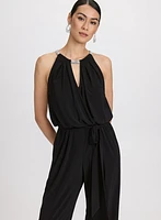 Sleeveless Jersey Jumpsuit