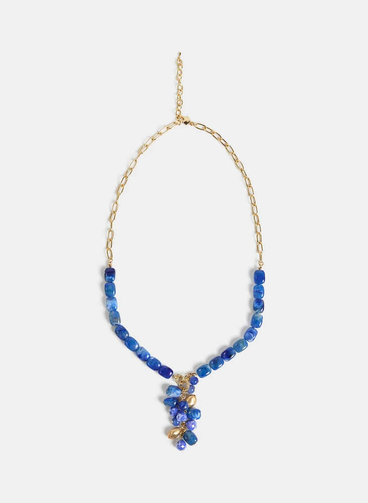 Beaded Pendant Necklace