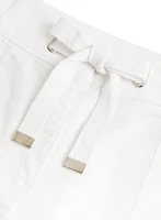 Capri à enfiler style parachute zips
