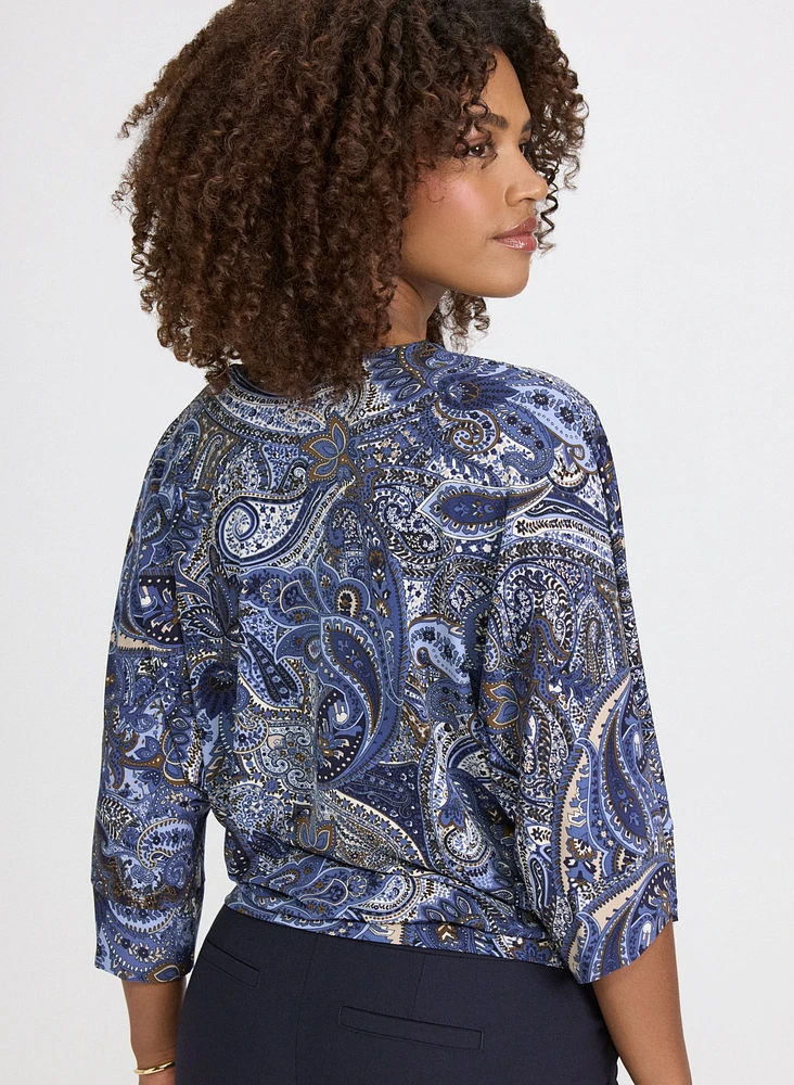 Blouse à motif paisley