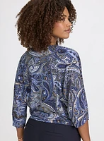Blouse à motif paisley