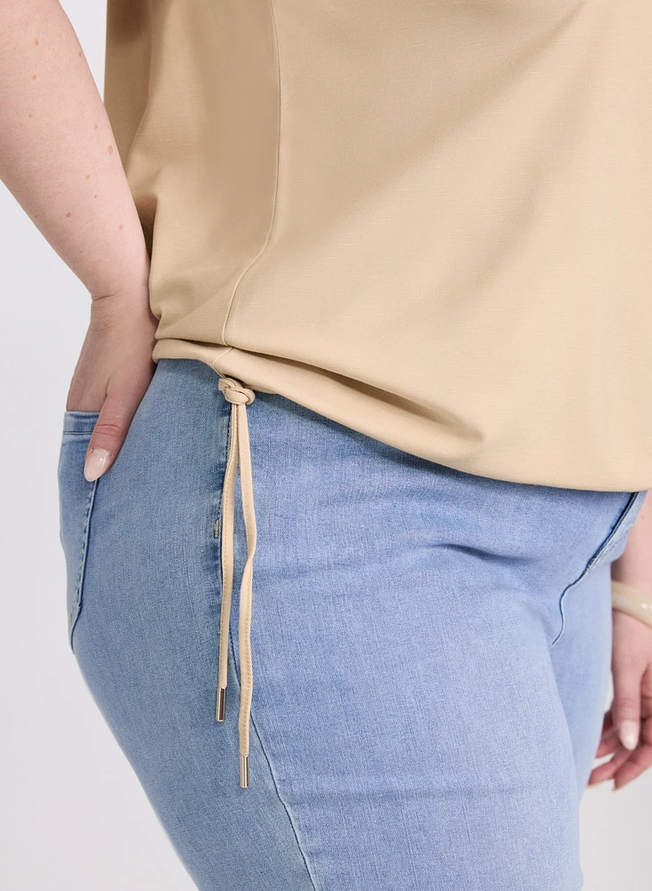 Drawstring Detail T-Shirt