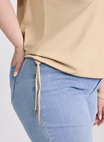 Drawstring Detail T-Shirt